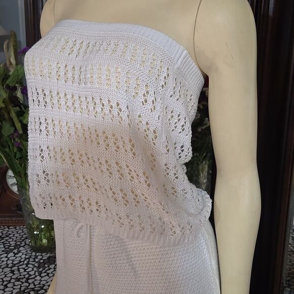 Crochet White Two-Piece Outfit - Picture 2 of 13